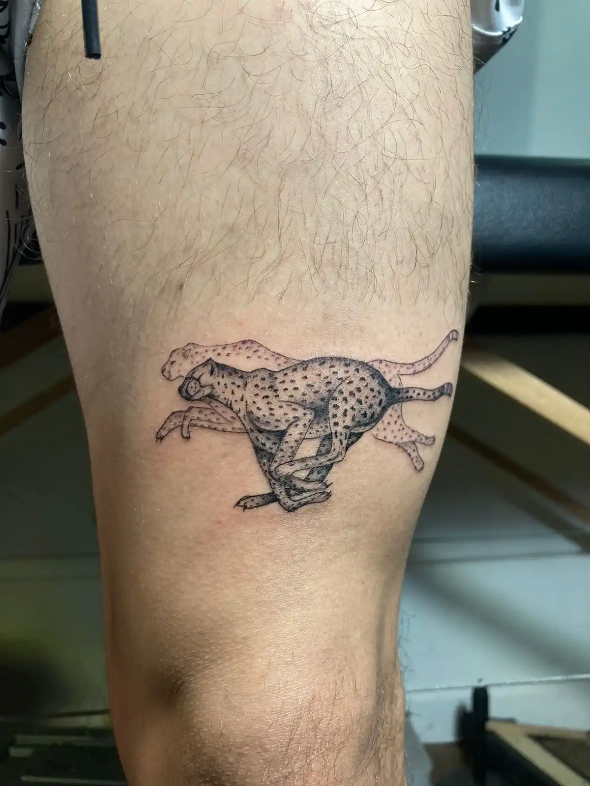 Tatuaje de leopardo.